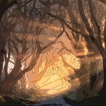 Digital Arts titled "The Deep Dark Woods" by Jack Cash Jr, Original Artwork