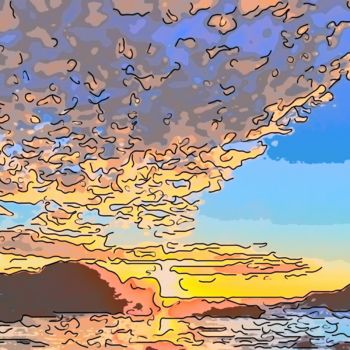 "The Sunset Is King" başlıklı Dijital Sanat Jack Cash Jr tarafından, Orijinal sanat