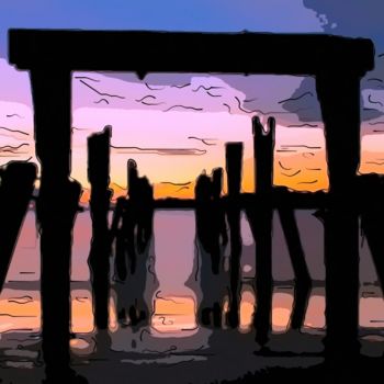 Digital Arts titled "Old Dock" by Jack Cash Jr, Original Artwork