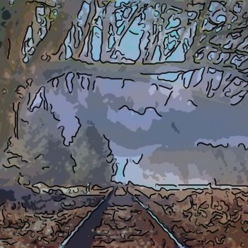 Digital Arts titled "Tracks Bound For No…" by Jack Cash Jr, Original Artwork