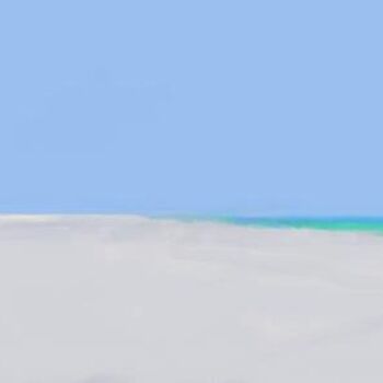 Pittura intitolato "Lone Palm Beach" da Jeff Kiess, Opera d'arte originale, Olio