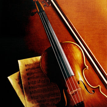 Painting titled "MUSIC HARMONY" by Dimitrios Gonalakis, Original Artwork, Oil