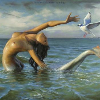 Malerei mit dem Titel "The Last Baltic Mer…" von Jaroslaw Kukowski, Original-Kunstwerk