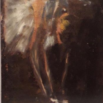 Painting titled "LA DANSEUSE" by Jean Louis Biaujeaud, Original Artwork, Oil