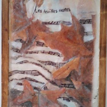 Картина под названием "LES FEUILLES MORTES" - Jean Louis Biaujeaud, Подлинное произведение искусства, Акрил