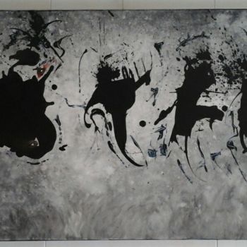 Pintura titulada "les 4 mousquetaires" por Jean Louis Belmonte, Obra de arte original, Tinta