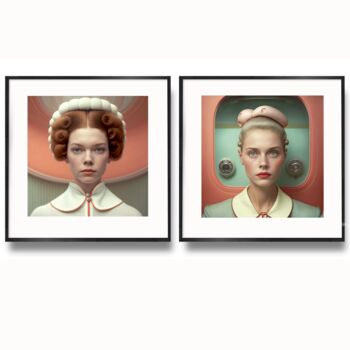Artes digitais intitulada "Binôme 1" por Jean Luc Michon, Obras de arte originais, Imagem gerada por IA