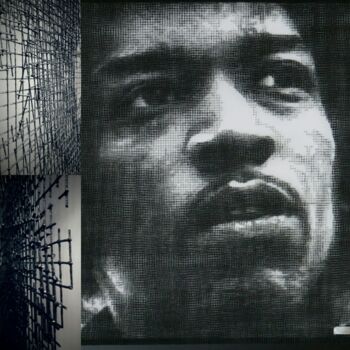 "Jimi Hendrix" başlıklı Heykel Jm Collell tarafından, Orijinal sanat, Paslanmaz Çelik