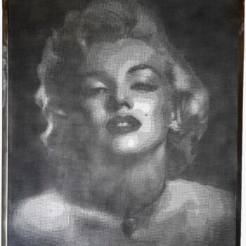 Sculpture titled "Marilyn Monroe" by Jm Collell, Original Artwork, Metals
