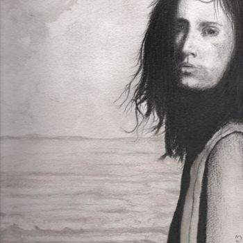 Картина под названием "femme pensive" - Jean-Michel Mahaux, Подлинное произведение искусства