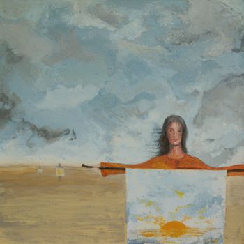 Pintura titulada "femme" por Jean-Michel Mahaux, Obra de arte original, Acrílico