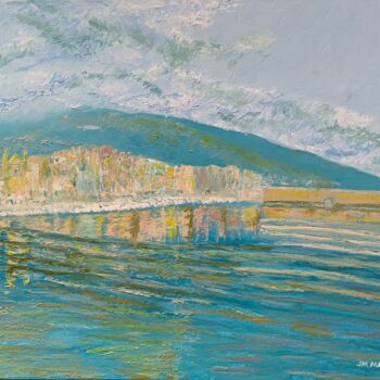 Peinture intitulée "Bastia vue de la me…" par Jm Mariani, Œuvre d'art originale, Huile Monté sur Châssis en bois