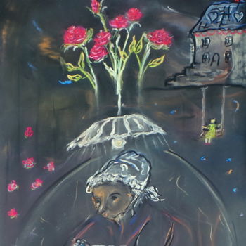 Pittura intitolato "Je l'ai trouvé deva…" da Jean-Marc Zabouri, Opera d'arte originale