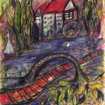 Peinture intitulée "Un pont sur les sou…" par Jean-Marc Zabouri, Œuvre d'art originale