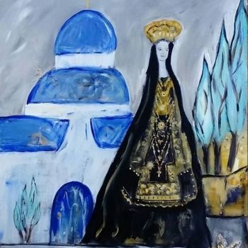 Painting titled "Toison d'or" by Jean-Marc Zabouri, Original Artwork, Acrylic