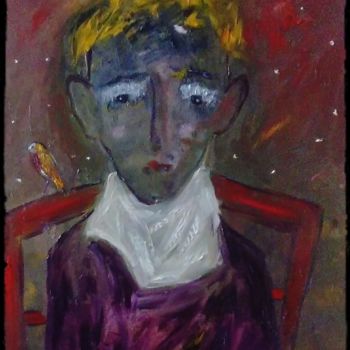 Painting titled "Une chaise bien tro…" by Jean-Marc Zabouri, Original Artwork, Oil