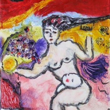 Painting titled "Bacchus in love." by Jean-Marc Zabouri, Original Artwork