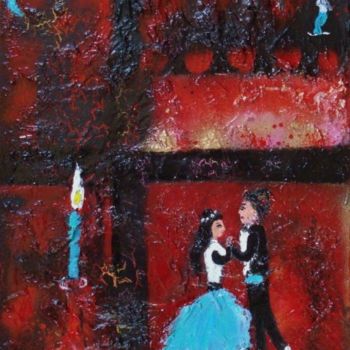 Pintura intitulada "Un mariage à Varsov…" por Jean-Marc Zabouri, Obras de arte originais
