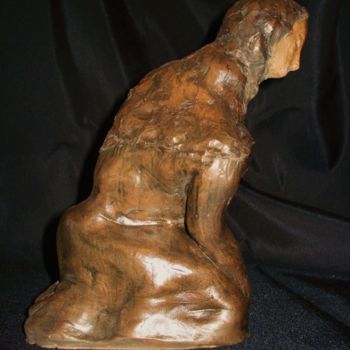 雕塑 标题为“La prière” 由Jean-Marc Zabouri, 原创艺术品