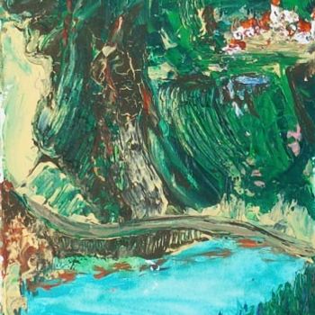 Ζωγραφική με τίτλο "Dolomites 1" από Jean-Marc Zabouri, Αυθεντικά έργα τέχνης