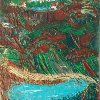 Peinture intitulée "Dolomites 2" par Jean-Marc Zabouri, Œuvre d'art originale