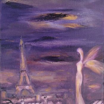 Peinture intitulée "Paris-lumère" par Jean-Marc Zabouri, Œuvre d'art originale