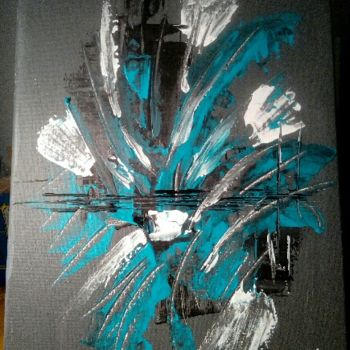 Pintura titulada "Turquoise de Lys" por Jmbr, Obra de arte original, Acrílico Montado en Bastidor de camilla de madera