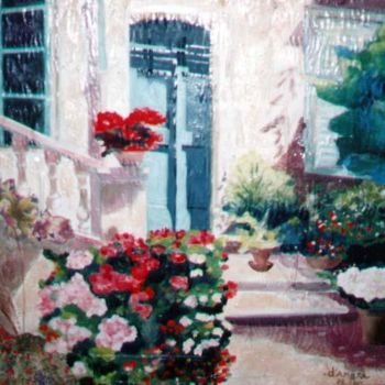 Painting titled "Le jardin de Marcel" by Jean Marc D'Ambra, Original Artwork