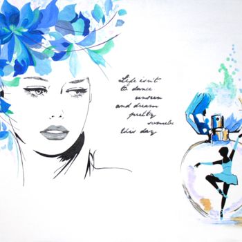 绘画 标题为“Comme le parfum d'u…” 由Jeanne Marie Delassus, 原创艺术品, 丙烯