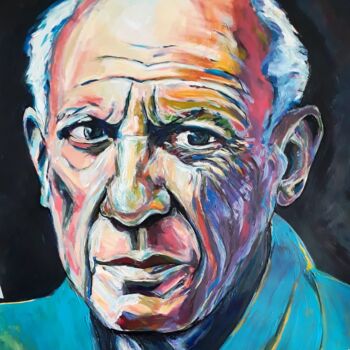 Schilderij getiteld "Picasso 1" door Jean-Michel Desterke, Origineel Kunstwerk, Acryl