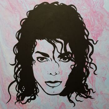 Peinture intitulée "The king of pop" par Jmglyneart, Œuvre d'art originale, Acrylique Monté sur Châssis en bois