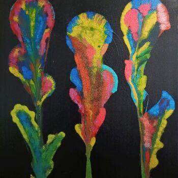 Peinture intitulée "Multicolored glitter" par Jmglyneart, Œuvre d'art originale, Acrylique Monté sur Châssis en bois