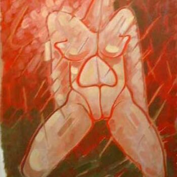 Painting titled "L'orgasme" by Jean-Marie Holterbach, Original Artwork, Oil