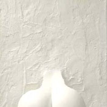 Sculpture titled "Fragment de nuage (…" by Jean-Marie Holterbach, Original Artwork, Plaster