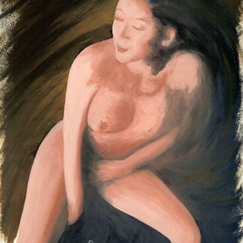 Painting titled "vertige" by Jean-Marc Kéraudren, Original Artwork, Oil