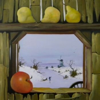 Painting titled "fruits-en-hiver-10f…" by Jean-Marie Lamare, Original Artwork