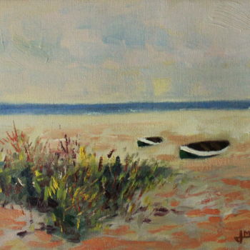 Peinture intitulée "Playa Malvarrosa" par Jaime Martí, Œuvre d'art originale, Huile