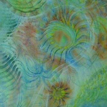 Pintura intitulada "tournesol de mer" por Jmmixt, Obras de arte originais