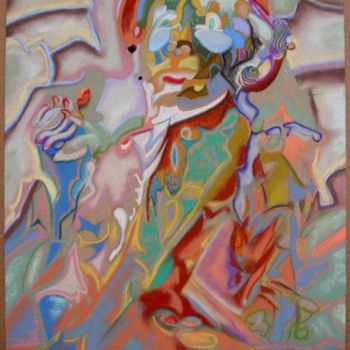 Peinture intitulée "la colére" par Jmmixt, Œuvre d'art originale