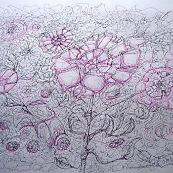 Malarstwo zatytułowany „5-  la fleur” autorstwa Jmmixt, Oryginalna praca