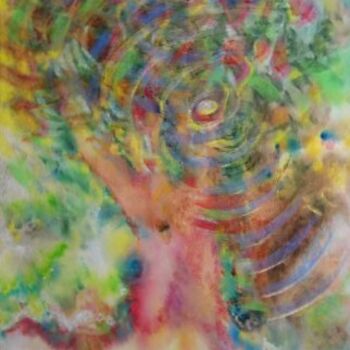 Peinture intitulée "Arbre au ciel enlac…" par Jmmixt, Œuvre d'art originale