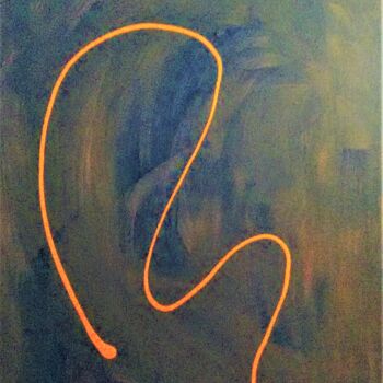 Malerei mit dem Titel "SLITHER...!" von Jmsbell, Original-Kunstwerk, Acryl