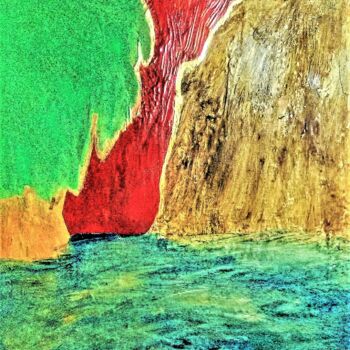 Pittura intitolato "RED SKY FAITH?" da Jmsbell, Opera d'arte originale, Acrilico