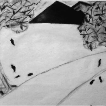 Zeichnungen mit dem Titel "Dark Fall" von Jmsbell, Original-Kunstwerk, Pastell