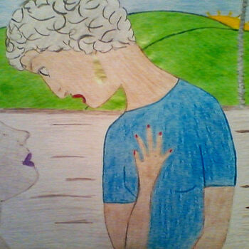 Desenho intitulada "WISDOM SHARE" por Jmsbell, Obras de arte originais, Lápis