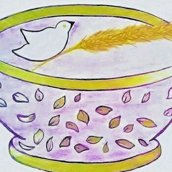 Drawing titled "THE PURPLE DISH" by Jmsbell, Original Artwork, Pencil