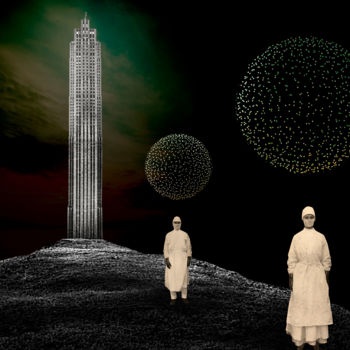 Digitale Kunst mit dem Titel "The Security Admini…" von José Manuel Ubé, Original-Kunstwerk, Fotomontage
