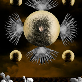 Digital Arts titled "Jaulas" by José Manuel Ubé, Original Artwork, Photo Montage