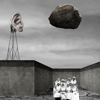 Digitale Kunst getiteld "Testigos" door José Manuel Ubé, Origineel Kunstwerk, Foto Montage