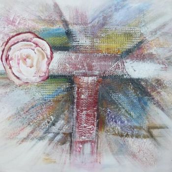Картина под названием "la rose des sables" - Jean-Michel Meotti, Подлинное произведение искусства